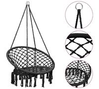 Berkfield Home Hammock Swing Chair 80 cm Anthracite in Black Berkfield Home Black