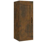 Berkfield Home Hanging Cabinet Smoked Oak 35x34x90 cm Engineered Wood in Brown | Size: 35 x 34 x 90 cm Berkfield Home Brown 35 x 34 x 90 cm