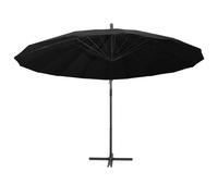 Berkfield Home Hanging Parasol Black 3 m Aluminium Pole Berkfield Home Black