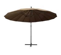 Berkfield Home Hanging Parasol Taupe 3 m Aluminium Pole Berkfield Home Taupe