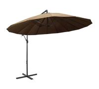 Berkfield Home Hanging Parasol Taupe 3 m Aluminium Pole Berkfield Home Taupe