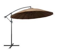 Berkfield Home Hanging Parasol Taupe 3 m Aluminium Pole in Beige Berkfield Home Beige