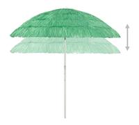 Berkfield Home Hawaii Beach Umbrella Green 240 cm Berkfield Home Green