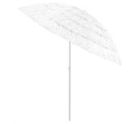 Berkfield Home Hawaii Beach Umbrella White 240 cm Berkfield Home White