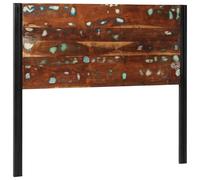 Berkfield Home Headboard 120 cm Solid Wood Reclaimed & Iron in Brown Berkfield Home Brown