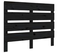 Berkfield Home Headboard Black 100x3x80 cm Solid Wood Pine | Size: 100 x 3 x 80 cm Berkfield Home Black 100 x 3 x 80 cm