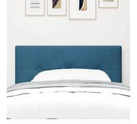 Berkfield Home Headboard Button Tufted Dark Blue 100 cm Velvet Berkfield Home Blue