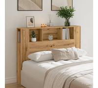 Berkfield Home Headboard Cabinet Artisan Oak 140x18.5x102.5 cm Engineered Wood in Brown Berkfield Home Brown 140x18.5x102.5 cm