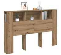 Berkfield Home Headboard Cabinet Artisan Oak 160x18.5x103.5 cm Engineered Wood in Brown Berkfield Home Brown 160x18.5x103.5 cm