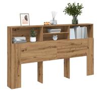 Berkfield Home Headboard Cabinet Artisan Oak 180x19x103.5 cm Engineered Wood in Brown Berkfield Home Brown 180x19x103.5 cm