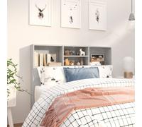 Berkfield Home Headboard Cabinet Concrete Grey 120x19x103.5 cm Berkfield Home Grey 120x19x103.5 cm