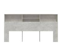 Berkfield Home Headboard Cabinet Concrete Grey 200x19x103.5 cm Berkfield Home Grey 200x19x103.5 cm