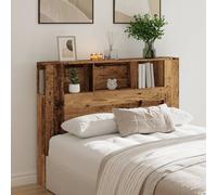 Berkfield Home Headboard Cabinet Old Wood 140x18.5x102.5 cm Engineered Wood in Brown Berkfield Home Brown 140x18.5x102.5 cm