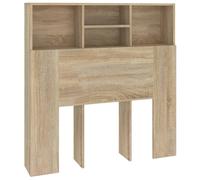 Berkfield Home Headboard Cabinet Sonoma Oak 100x19x103.5 cm in Light Brown Berkfield Home Light Brown 100x19x103.5 cm