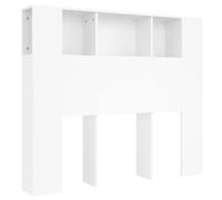 Berkfield Home Headboard Cabinet White 120x18.5x104.5 cm Berkfield Home White 120x18.5x104.5 cm