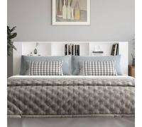 Berkfield Home Headboard Cabinet White 220x18.5x104.5 cm Berkfield Home White 220x18.5x104.5 cm