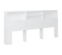 Berkfield Home Headboard Cabinet White 220x19x103.5 cm Berkfield Home White 220x19x103.5 cm