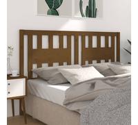 Berkfield Home Headboard Honey Brown 126x4x100 cm Solid Wood Pine | Size: 126 x 4 x 100 cm Berkfield Home Brown 126 x 4 x 100 cm