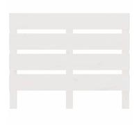 Berkfield Home Headboard White 75x3x80 cm Solid Wood Pine | Size: 75 x 3 x 80 cm Berkfield Home White 75 x 3 x 80 cm