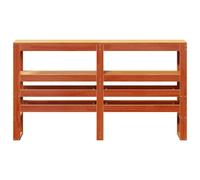 Berkfield Home Headboard with Shelves Wax Brown 120 cm Solid Wood Pine Berkfield Home Brown