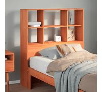 Berkfield Home Headboard with Storage Wax Brown 100 cm Solid Wood Pine Berkfield Home Brown