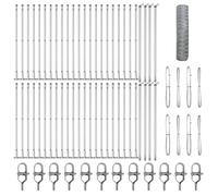 Berkfield Home Hexagon Fence 0.4x100 m Galvanised Steel in Silver Berkfield Home Silver