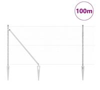 Berkfield Home Hexagon Fence 1.4x100 m Galvanised Steel in Silver Berkfield Home Silver