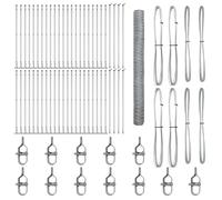 Berkfield Home Hexagon Fence 1.4x100 m Galvanised Steel in Silver Berkfield Home Silver