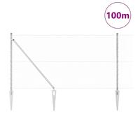 Berkfield Home Hexagon Fence 1.4x100 m Galvanised Steel in Silver Berkfield Home Silver