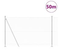 Berkfield Home Hexagon Fence 1, 5x50 m Galvanised Steel in Silver Berkfield Home Silver