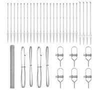 Berkfield Home Hexagon Fence 1.6x50 m Galvanised Steel in Silver Berkfield Home Silver