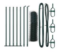 Berkfield Home Hexagon Fence Green 0.5x10 m Steel Berkfield Home Green