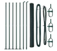 Berkfield Home Hexagon Fence Green 1.4x10 m Steel Berkfield Home Green