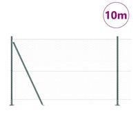 Berkfield Home Hexagon Fence Green 1, 4x10 m Steel Berkfield Home Green
