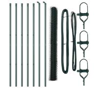 Berkfield Home Hexagon Fence Green 1.5x10 m Steel Berkfield Home Green