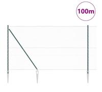 Berkfield Home Hexagon Fence Green 1.6x100 m Steel Berkfield Home Green