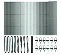 Berkfield Home Hexagon Fence Green 1.6x100 m Steel Berkfield Home Green