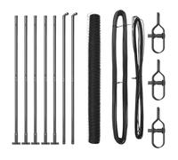 Berkfield Home Hexagon Fence Grey 1.4x10 m Steel Berkfield Home Grey