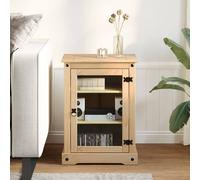 Berkfield Home HiFi Cabinet Corona 60x50x82 cm Solid Wood Pine in Light Brown | Size: 60 x 50 x 82 cm Berkfield Home Light Brown 60 x 50 x 82 cm