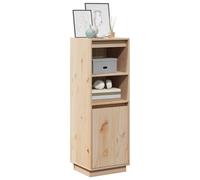 Berkfield Home Highboard 37x34x110 cm Solid Wood Pine in Natural | Size: 37 x 34 x 110 cm Berkfield Home Natural 37 x 34 x 110 cm