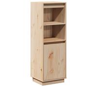 Berkfield Home Highboard 37x34x110 cm Solid Wood Pine in Natural | Size: 37 x 34 x 110 cm Berkfield Home Natural 37 x 34 x 110 cm