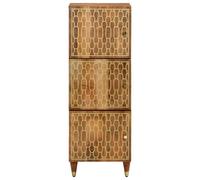 Berkfield Home Highboard 40x33x110 cm Solid Wood Mango in Brown | Size: 40 x 33 x 110 cm Berkfield Home Brown 40 x 33 x 110 cm