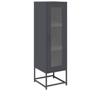 Berkfield Home Highboard Anthracite 36x39x123 cm Cold-rolled Steel in Charcoal | Size: 36 x 39 x 123 cm Berkfield Home Charcoal 36 x 39 x 123 cm