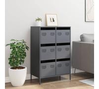 Berkfield Home Highboard Anthracite 68x39x101.5 cm Steel in Dark Grey Berkfield Home Dark Grey 68x39x101.5 cm