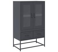 Berkfield Home Highboard Anthracite 68x39x111.5 cm Steel in Charcoal Berkfield Home Charcoal 68x39x111.5 cm