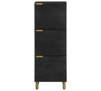 Berkfield Home Highboard Black 40x33x110 cm Engineered Wood | Size: 40 x 33 x 110 cm Berkfield Home Black 40 x 33 x 110 cm