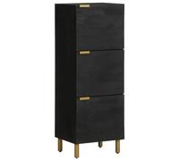 Berkfield Home Highboard Black 40x33x110 cm Engineered Wood | Size: 40 x 33 x 110 cm Berkfield Home Black 40 x 33 x 110 cm