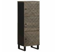 Berkfield Home Highboard Black 40x33x110 cm Solid Wood Mango | Size: 40 x 33 x 110 cm Berkfield Home Black 40 x 33 x 110 cm