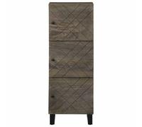 Berkfield Home Highboard Black 40x33x110 cm Solid Wood Mango | Size: 40 x 33 x 110 cm Berkfield Home Black 40 x 33 x 110 cm