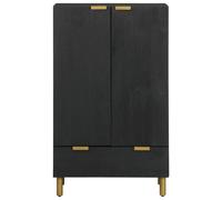 Berkfield Home Highboard Black 60x33x100 cm Engineered Wood | Size: 60 x 33 x 100 cm Berkfield Home Black 60 x 33 x 100 cm